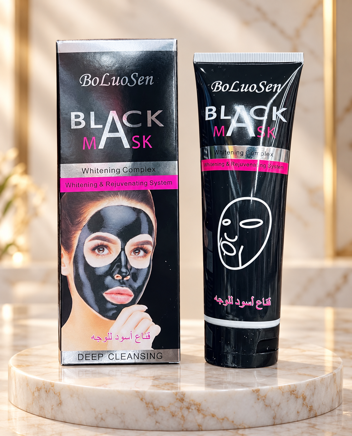 قناع أسود للوجه BoLuoSen Black Mask للتنظيف العميق