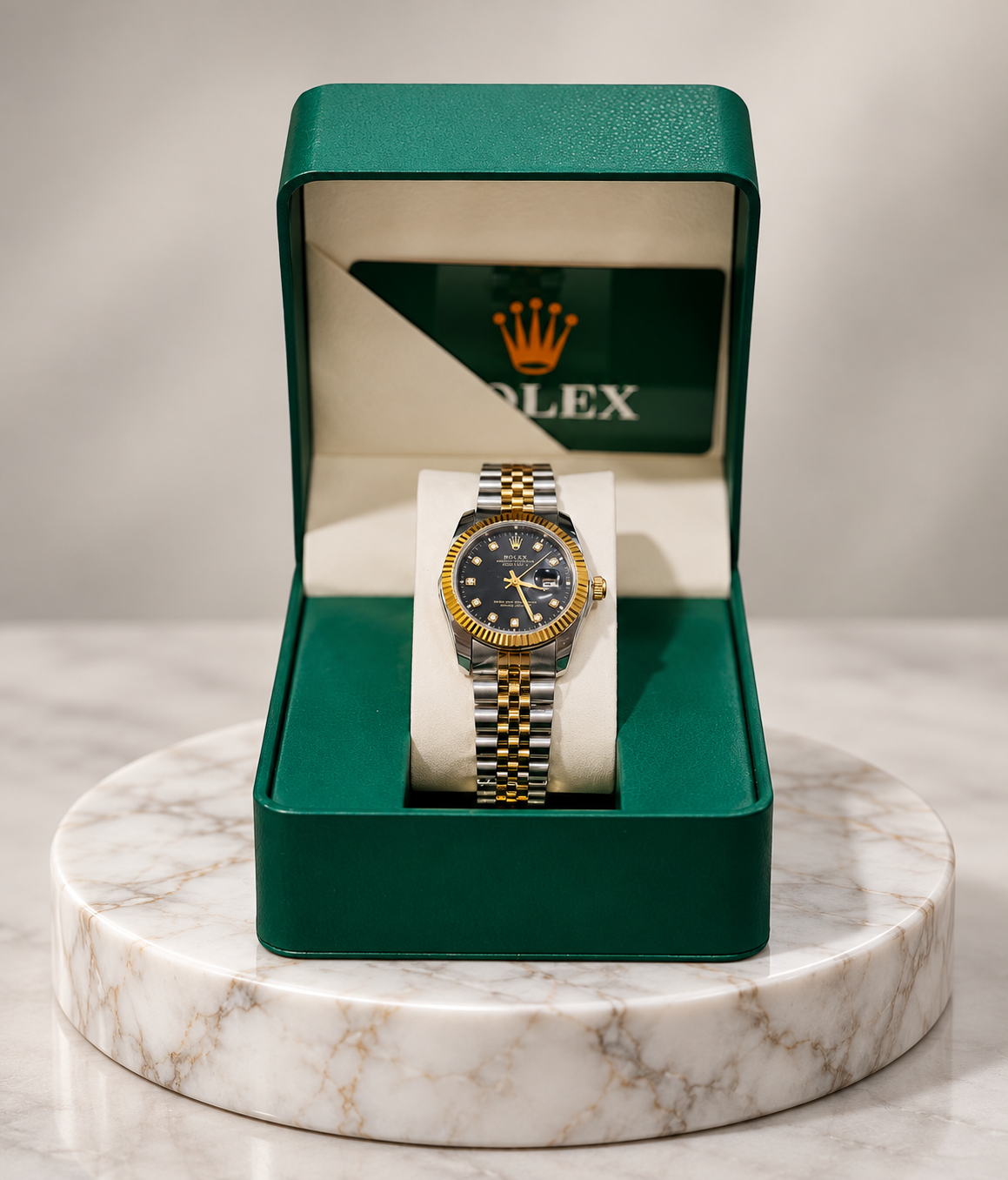 ساعة رولكس ستاتي مع كفالة سنتين