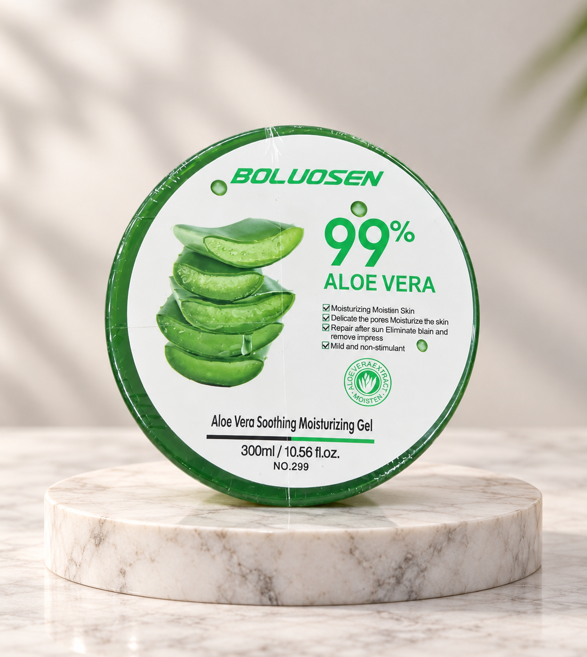 جل الصبار المرطب والمهدئ للبشرة Boluosen Aloe Vera 99% - 300ml