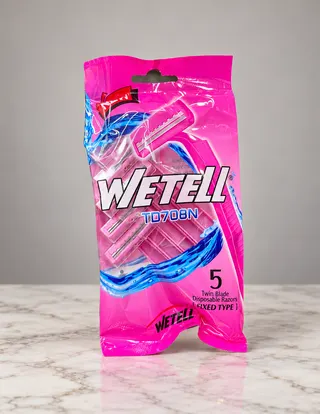 بكيت شفرات حلاقة نسائية WETELL